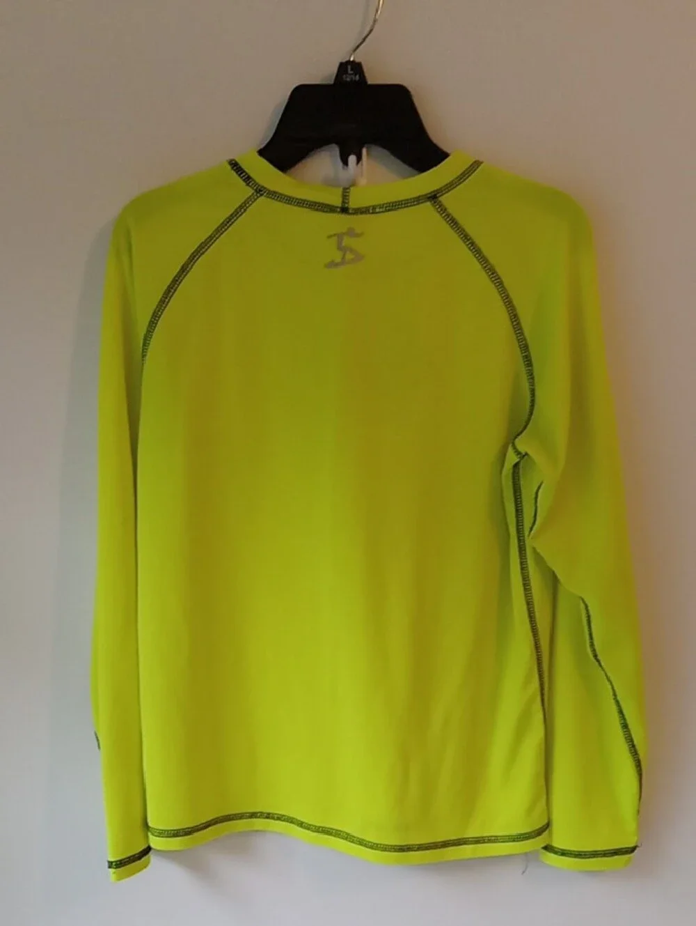 Uzzi Neon Yellow & Black Long Sleeve Swim Shirt